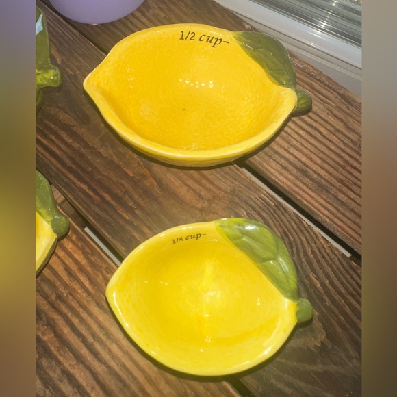 Lemon-Shaped Measuring Cups Set - Picture 3 of 4